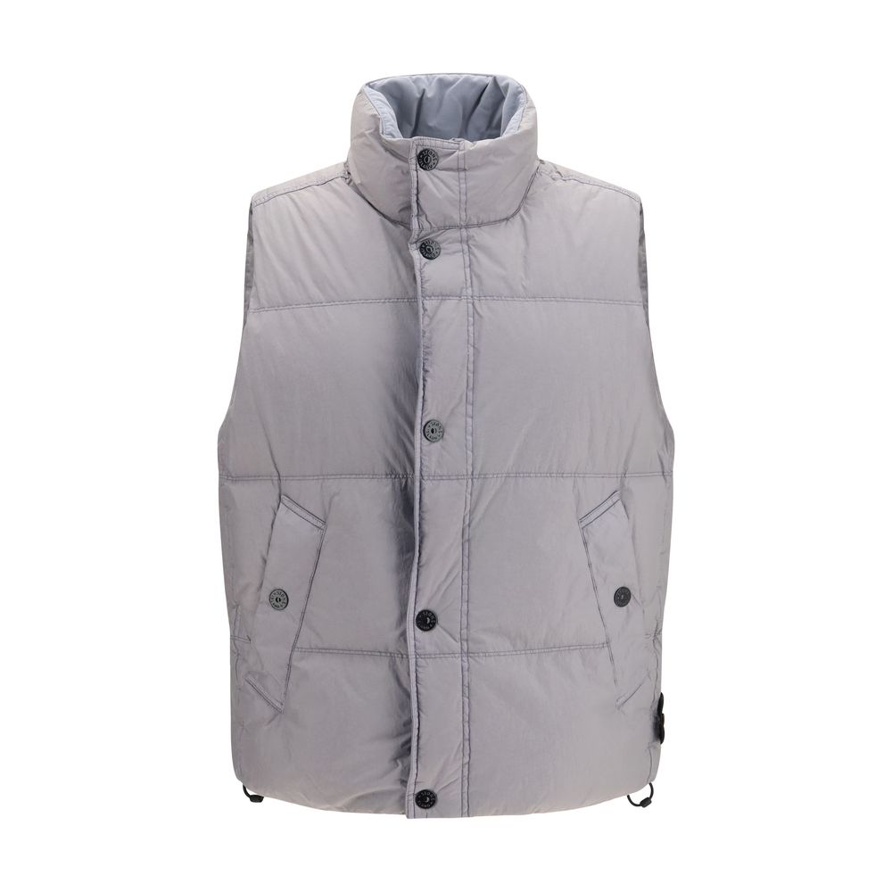 Gray Goose Down Sleeveless Jacket