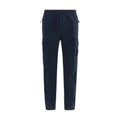 Blue Cotton Cargo Pants