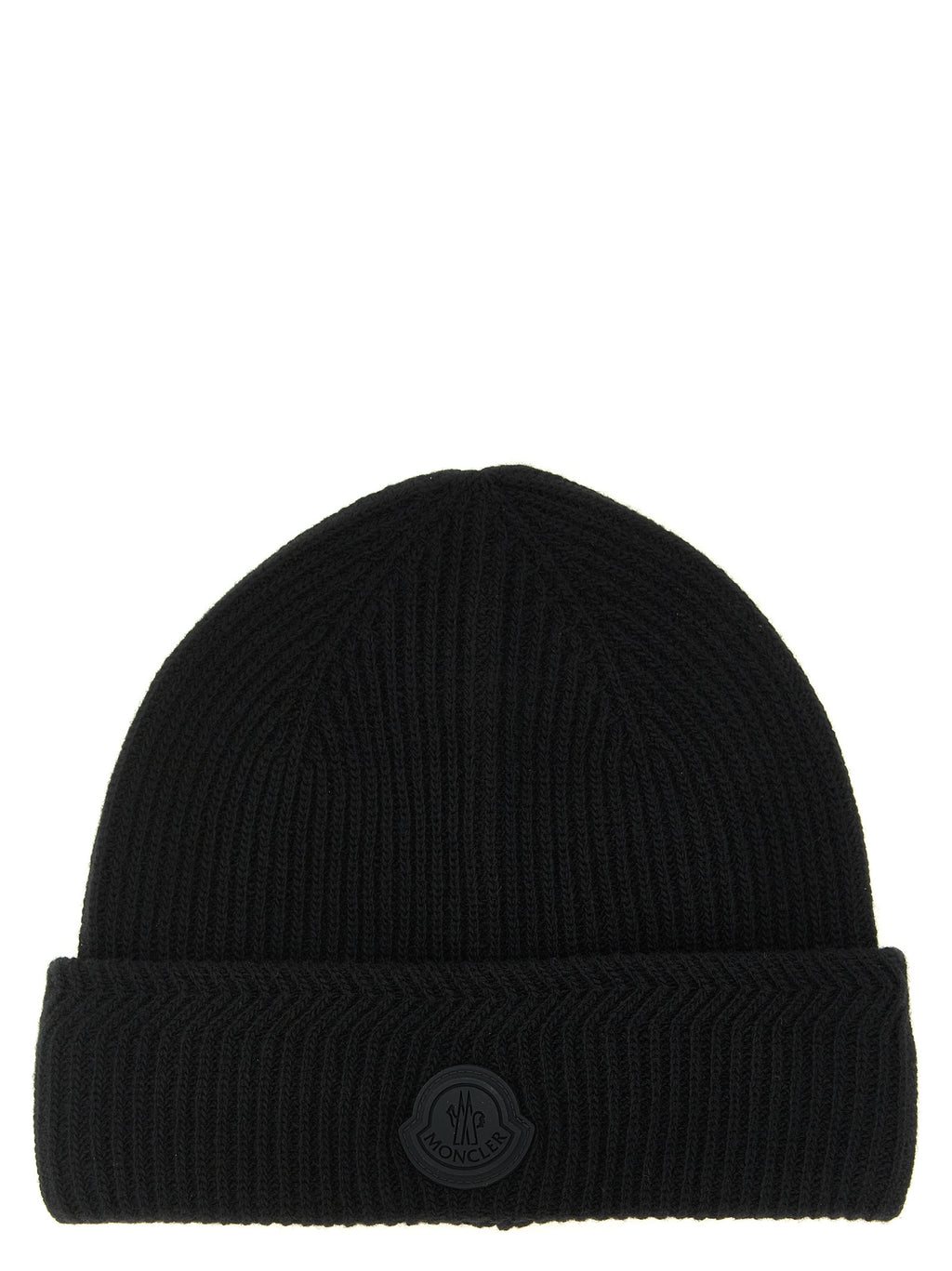 Black Virgin Wool Beanie