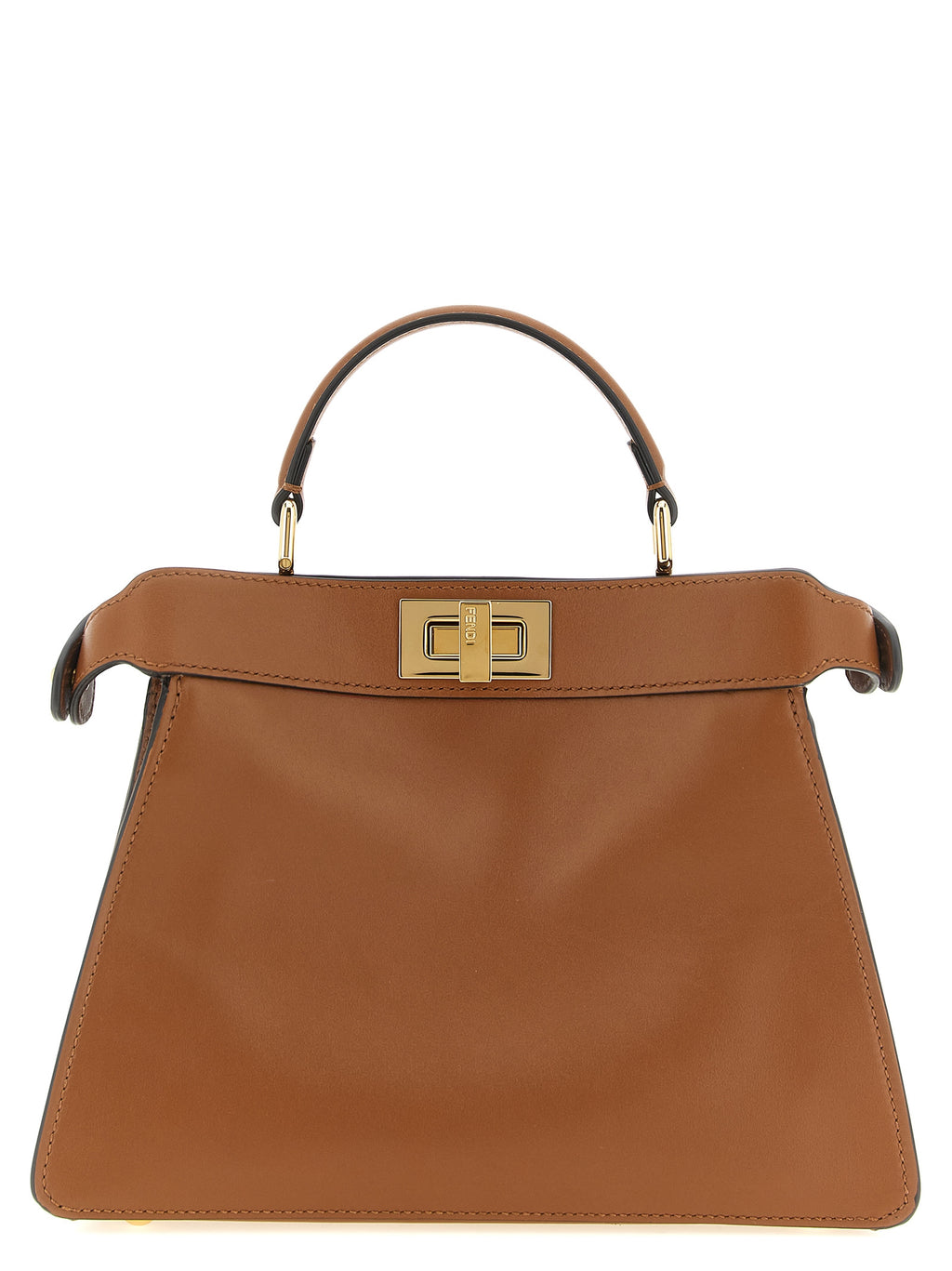Brown Calfskin Crossbody Bag