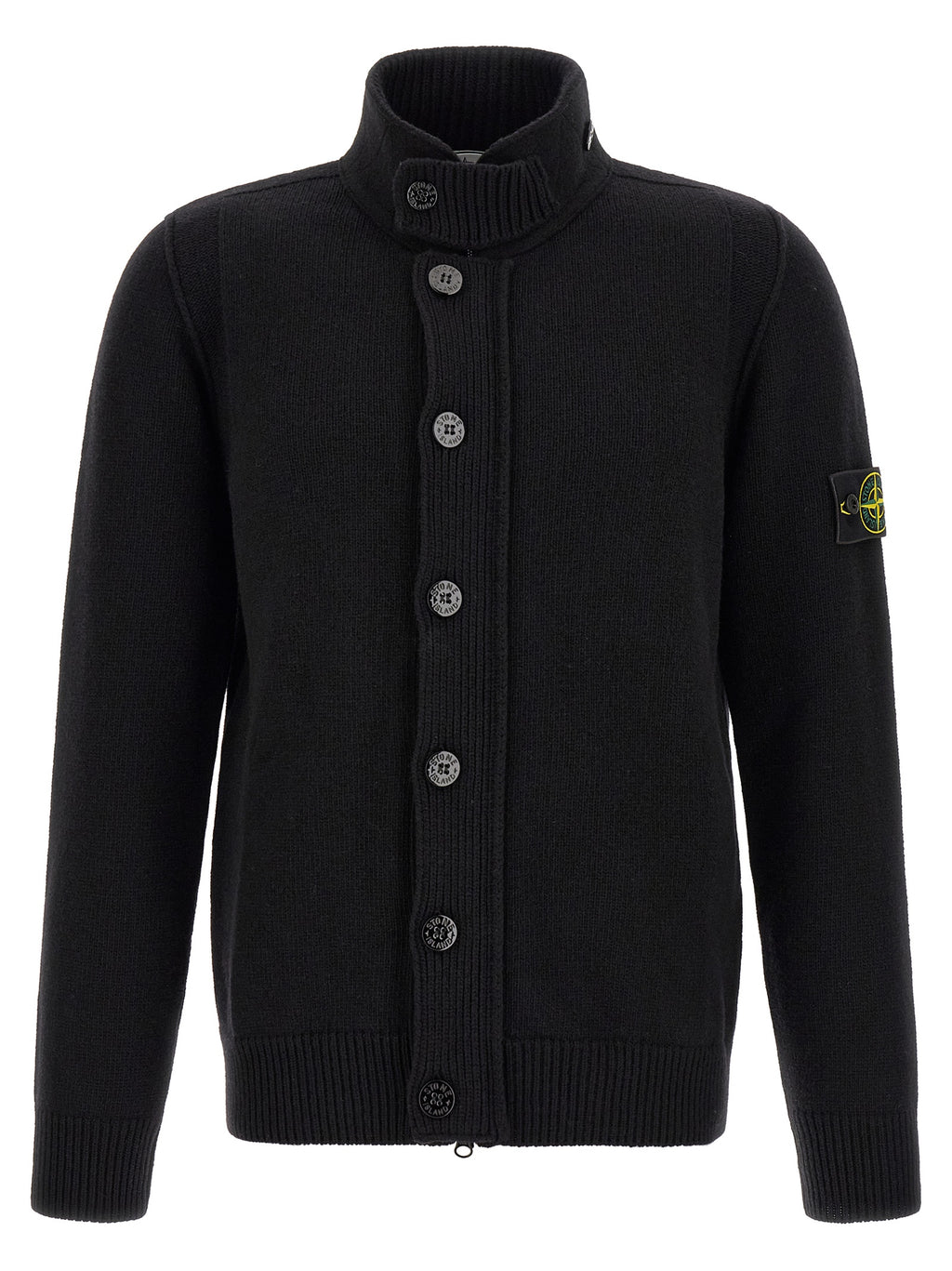 Black Virgin Wool Cardigan