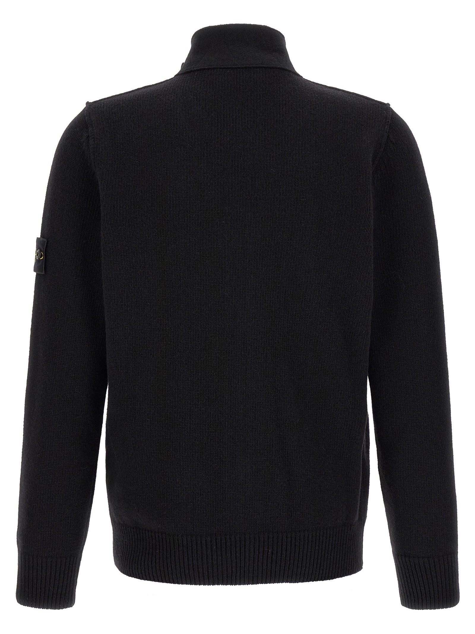 Black Virgin Wool Cardigan