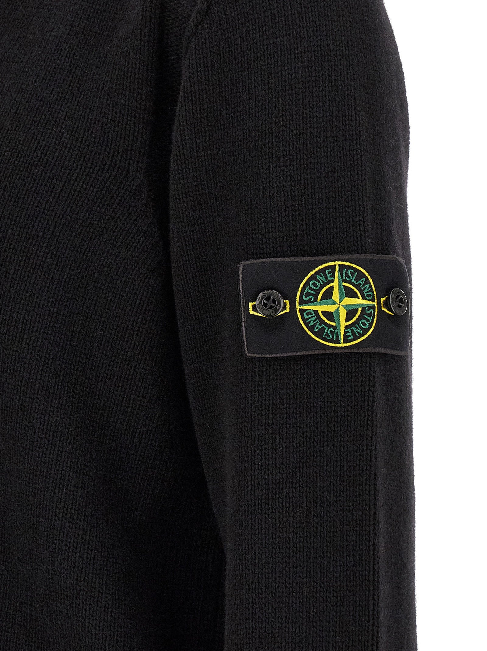 Black Virgin Wool Cardigan