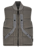 Gray Polyamide Sleeveless Jacket