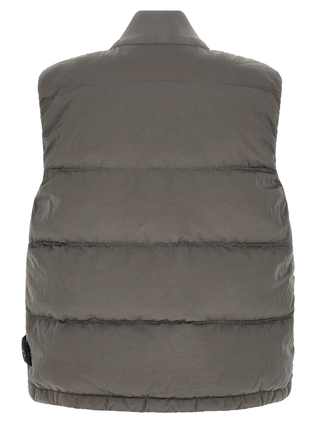 Gray Polyamide Sleeveless Jacket