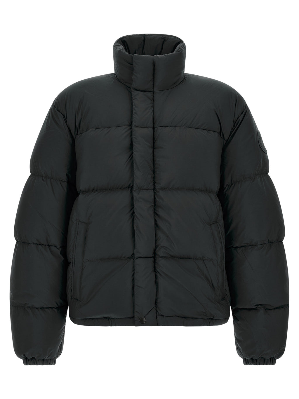 Black Polyamide Full-Length Jacket