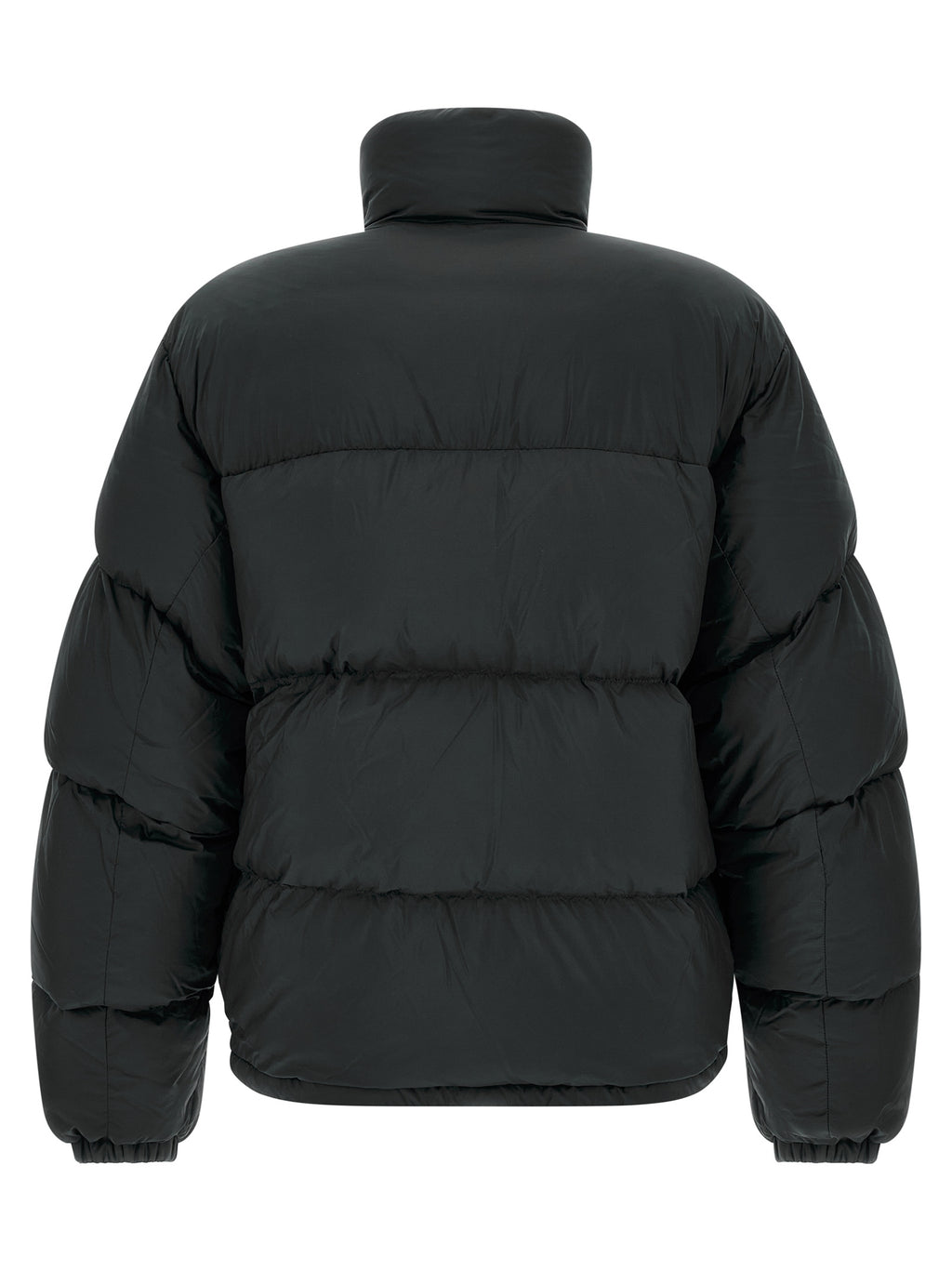 Black Polyamide Full-Length Jacket