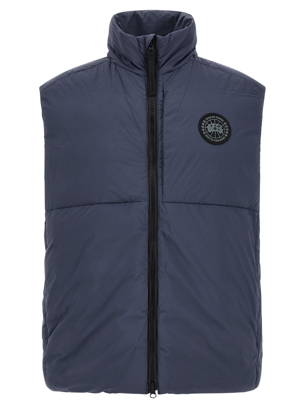 Blue Polyamide Sleeveless Jacket