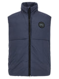 Blue Polyamide Sleeveless Jacket
