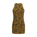 Brown Polyamide Cocktail Dress
