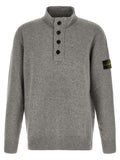 Gray Virgin Wool Cardigan