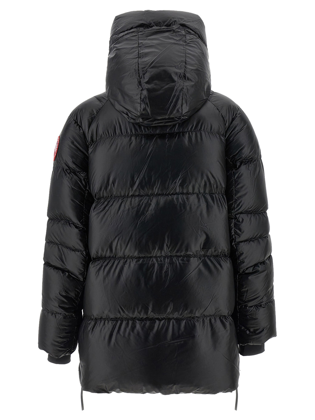 Black Polyamide Full-Length Jacket