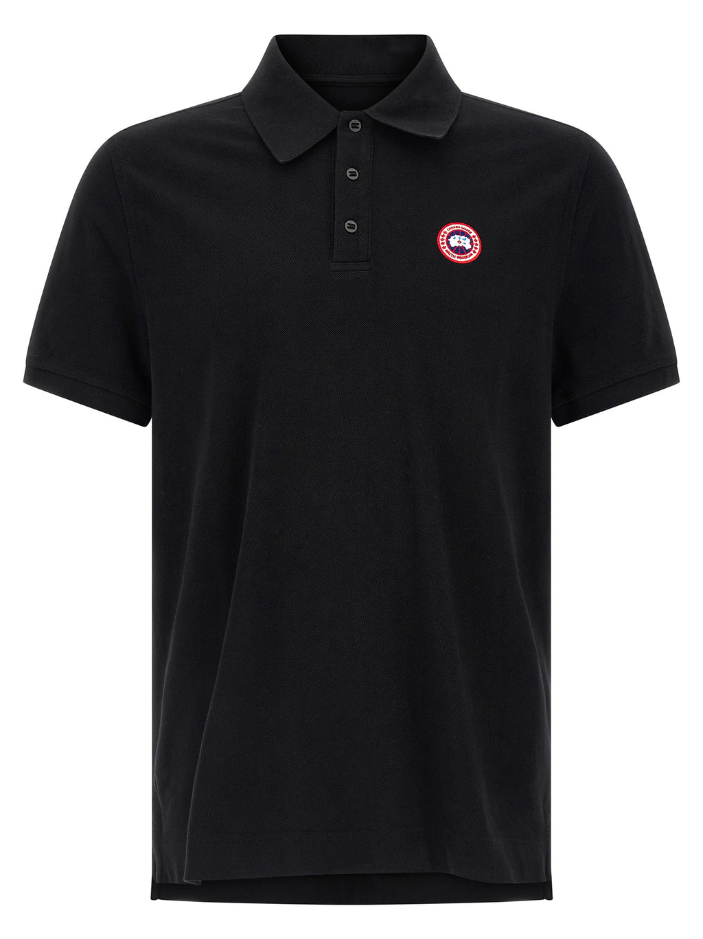 Black Cotton Polo Shirt