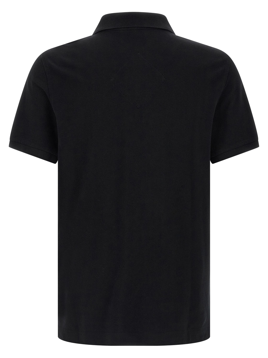 Black Cotton Polo Shirt