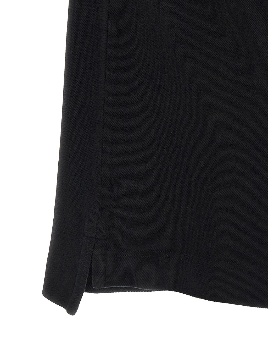 Black Cotton Polo Shirt