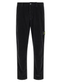 Black Cotton Casual Pants