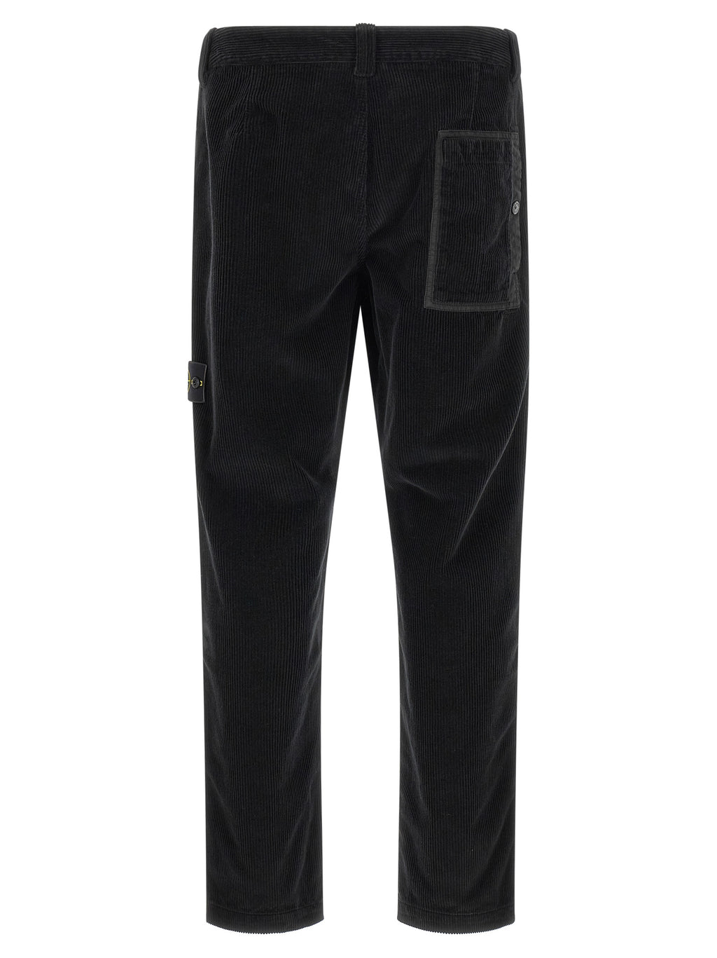 Black Cotton Casual Pants