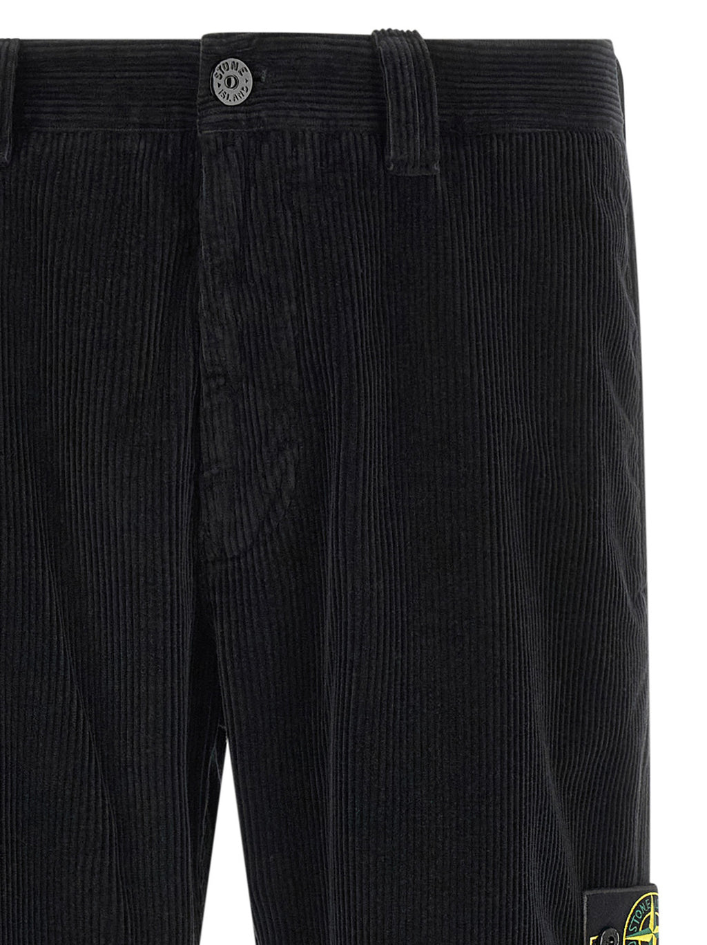Black Cotton Casual Pants