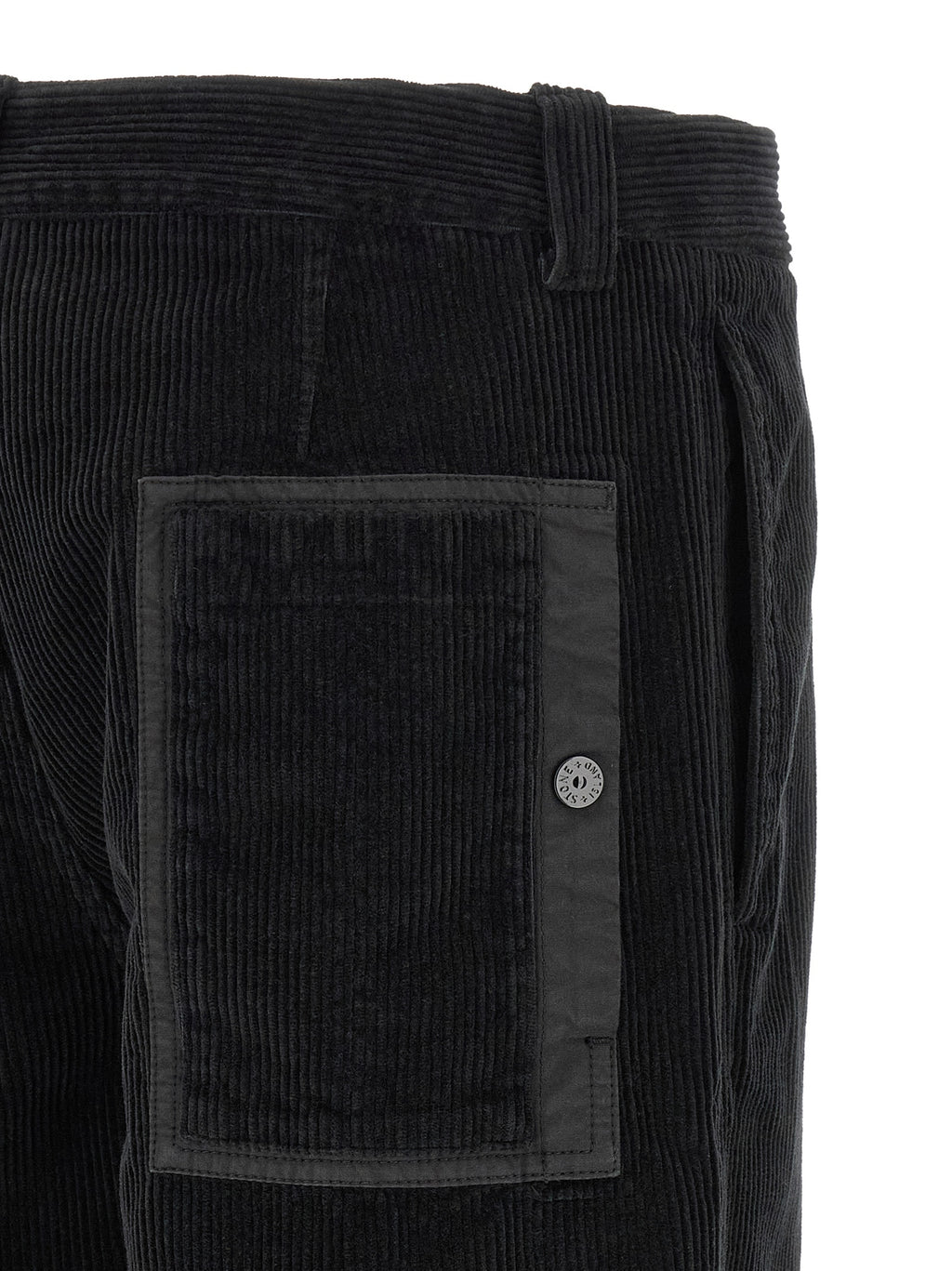 Black Cotton Casual Pants