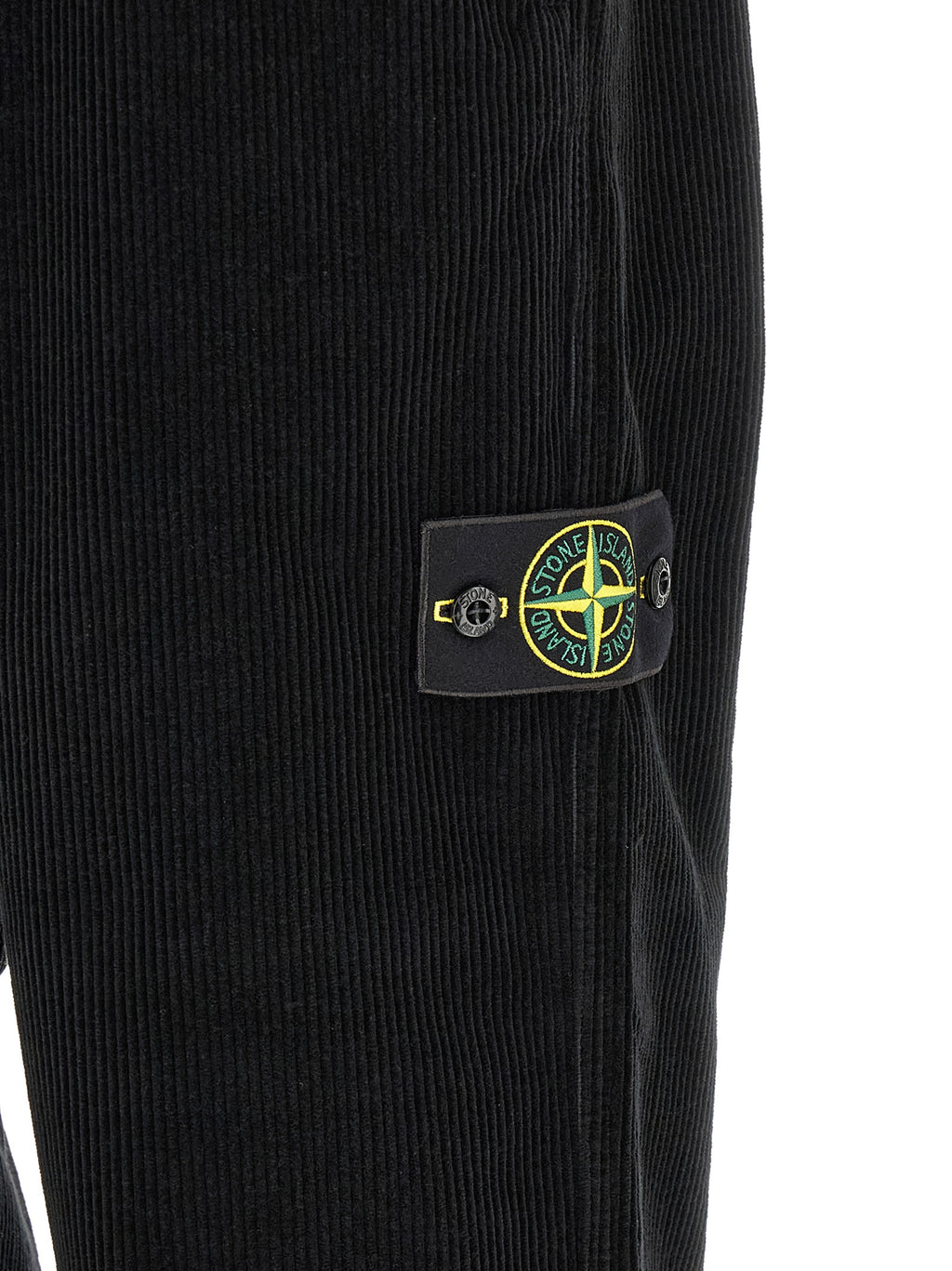Black Cotton Casual Pants