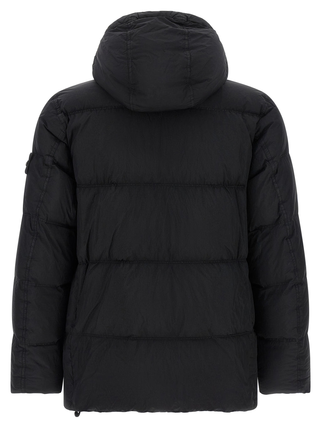 Black Polyamide Full-Length Jacket