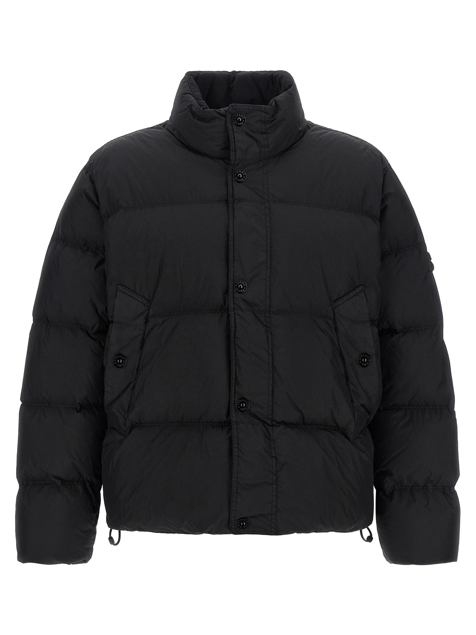 Black Polyamide Full-Length Jacket