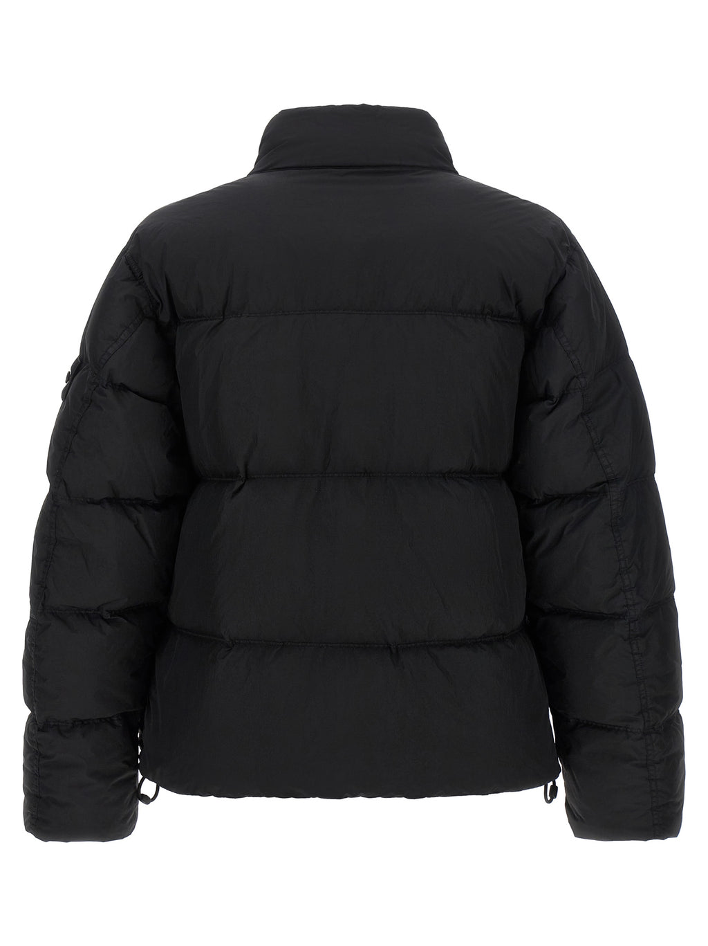 Black Polyamide Full-Length Jacket