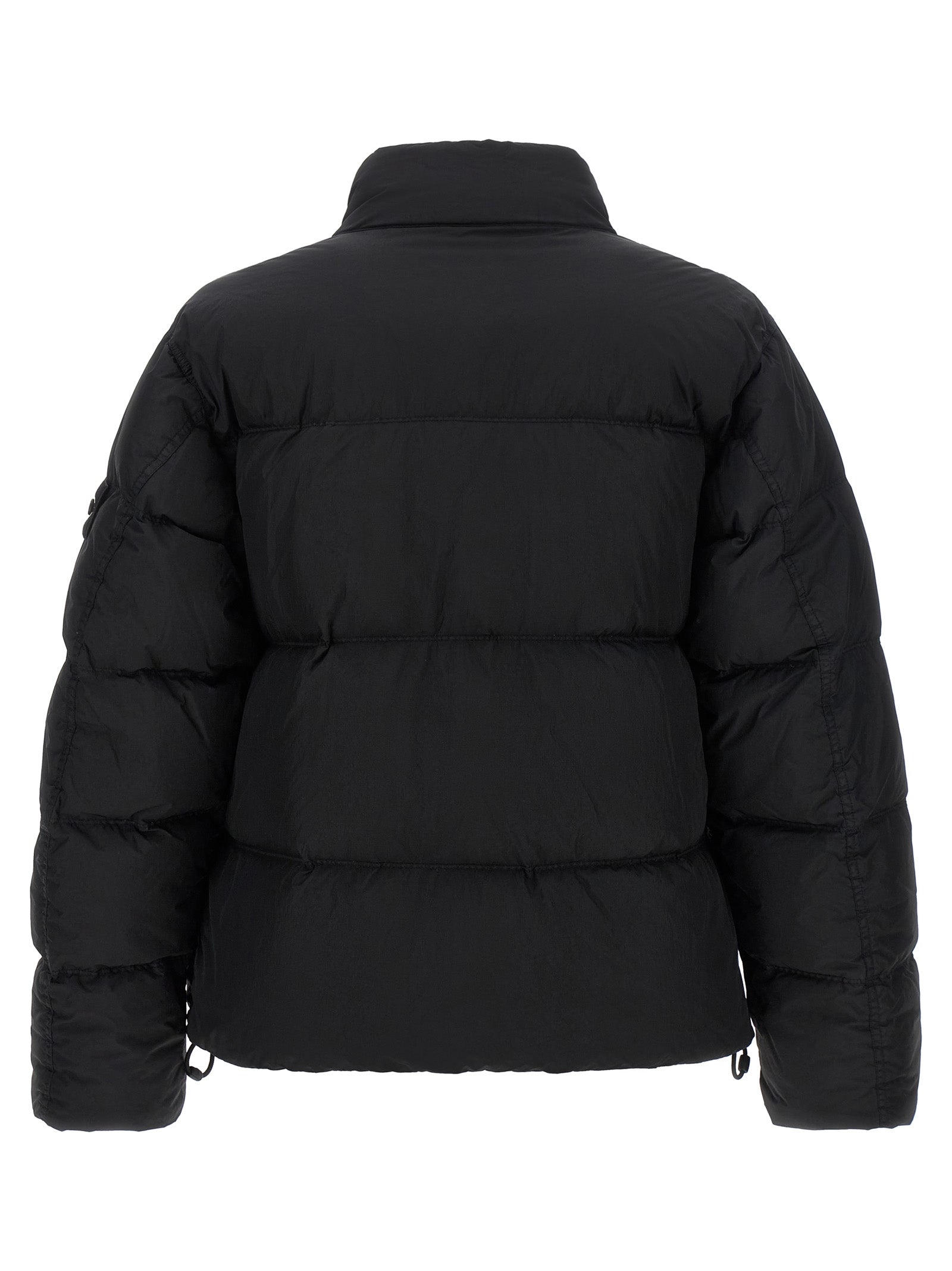 Black Polyamide Full-Length Jacket