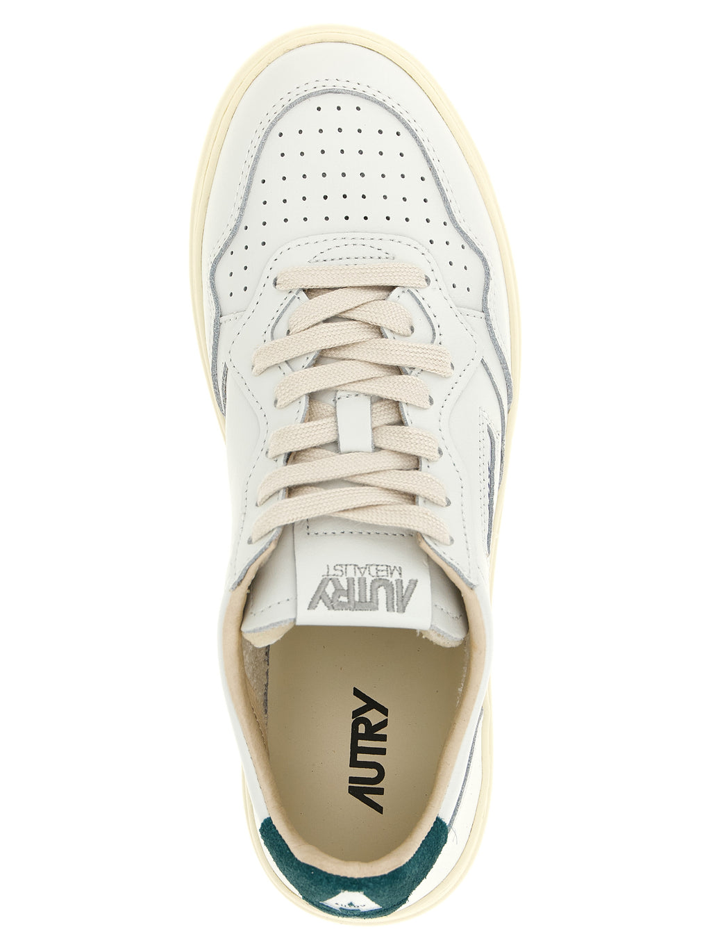 Bicolor Cowhide Low Top Sneakers