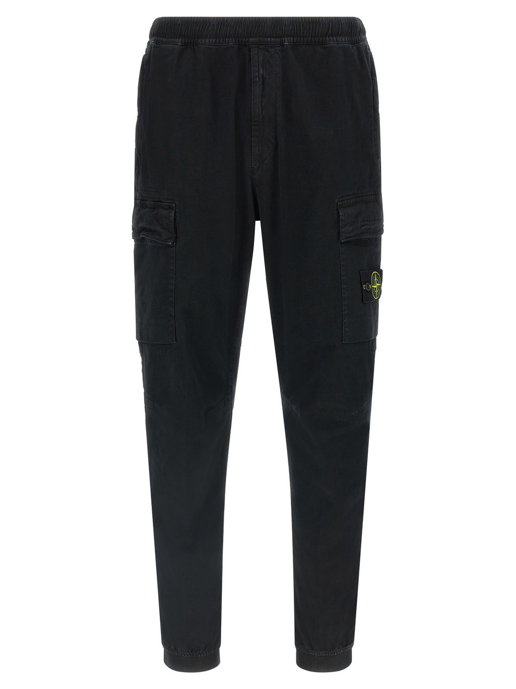 Black Cotton Cargo Pants