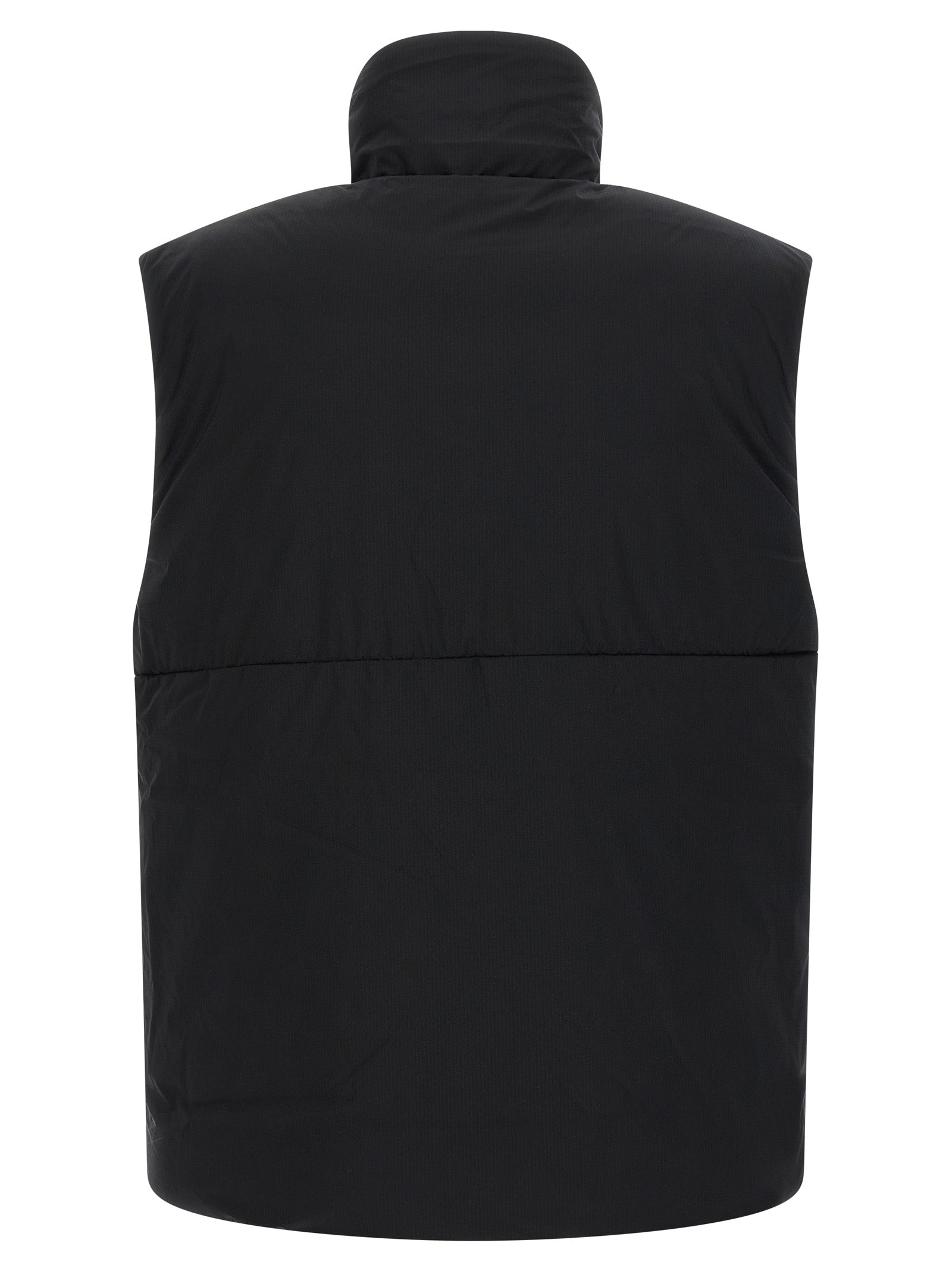 Black Polyamide Sleeveless Jacket