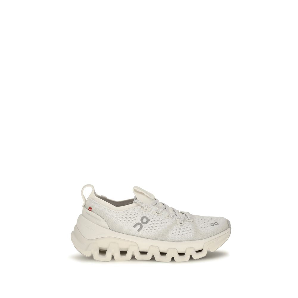 Beige Fabric Athletic Sneakers