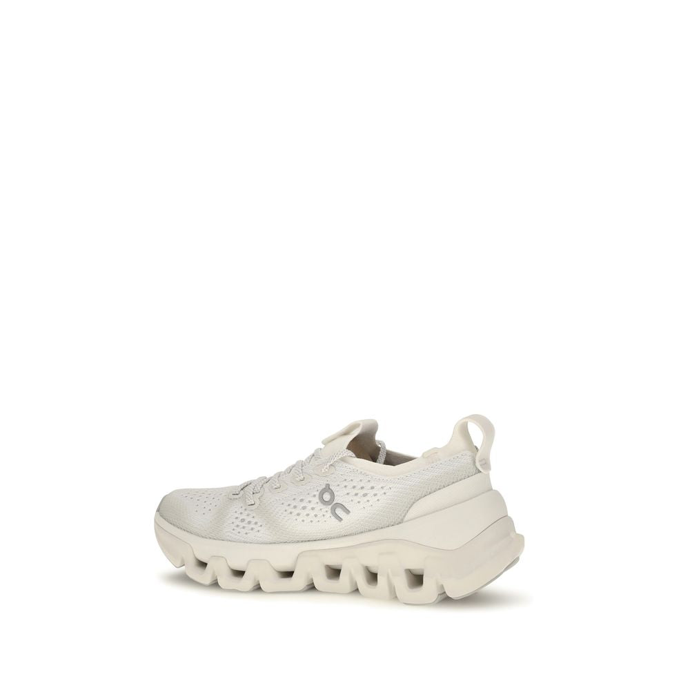 Beige Fabric Athletic Sneakers