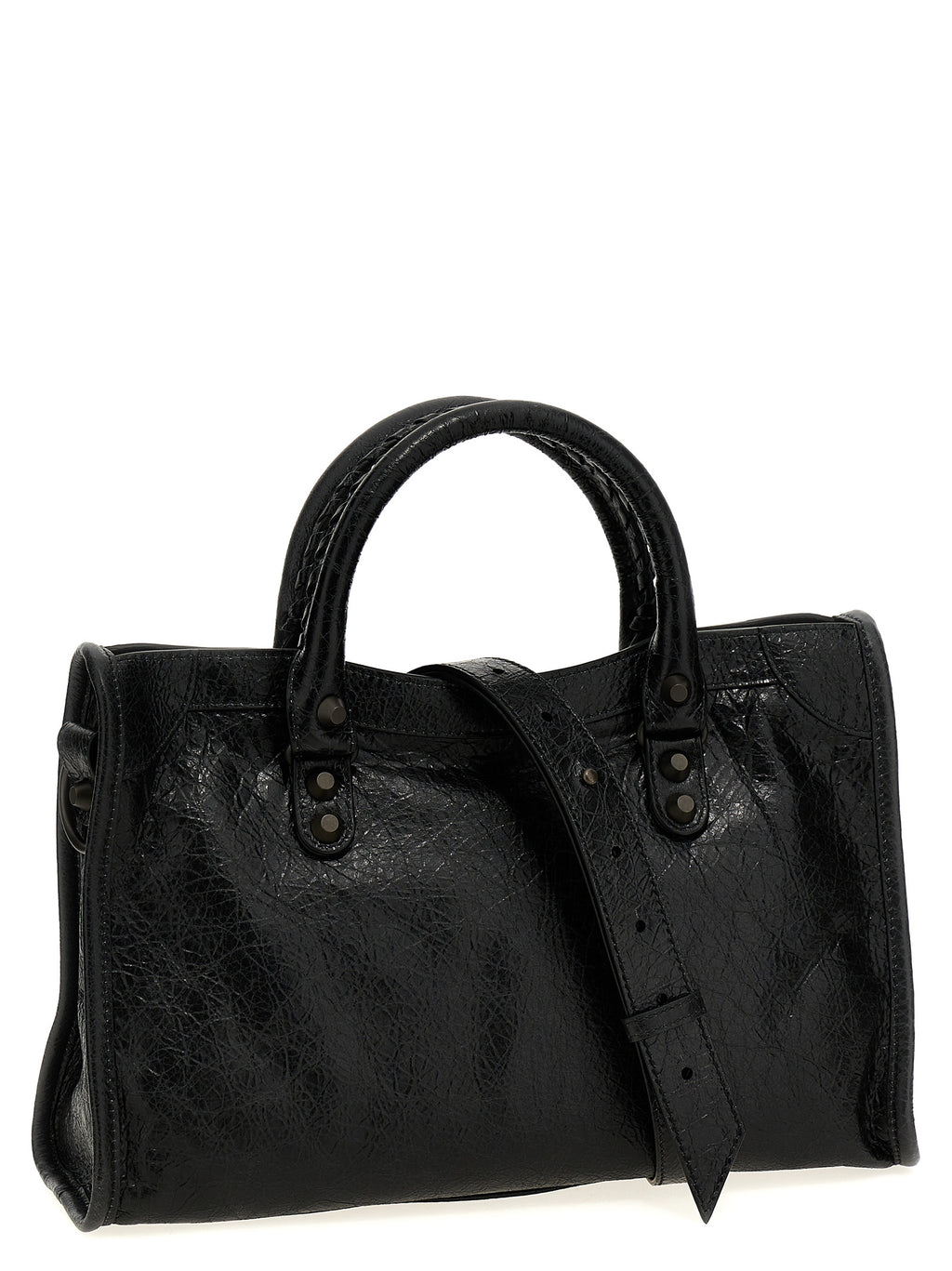Black Lamb Leather Handbag