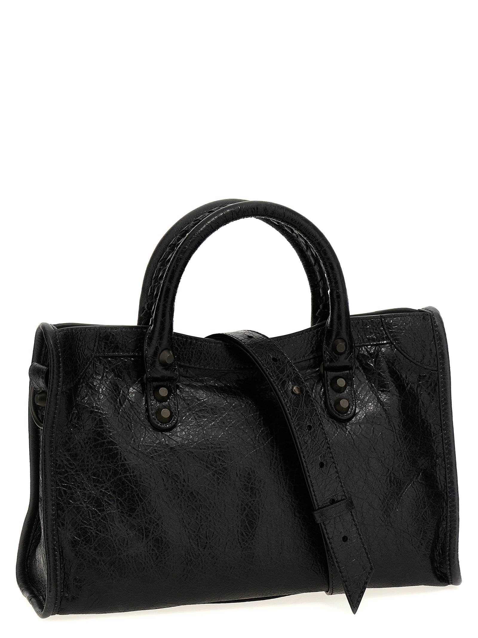 Black Lamb Leather Handbag