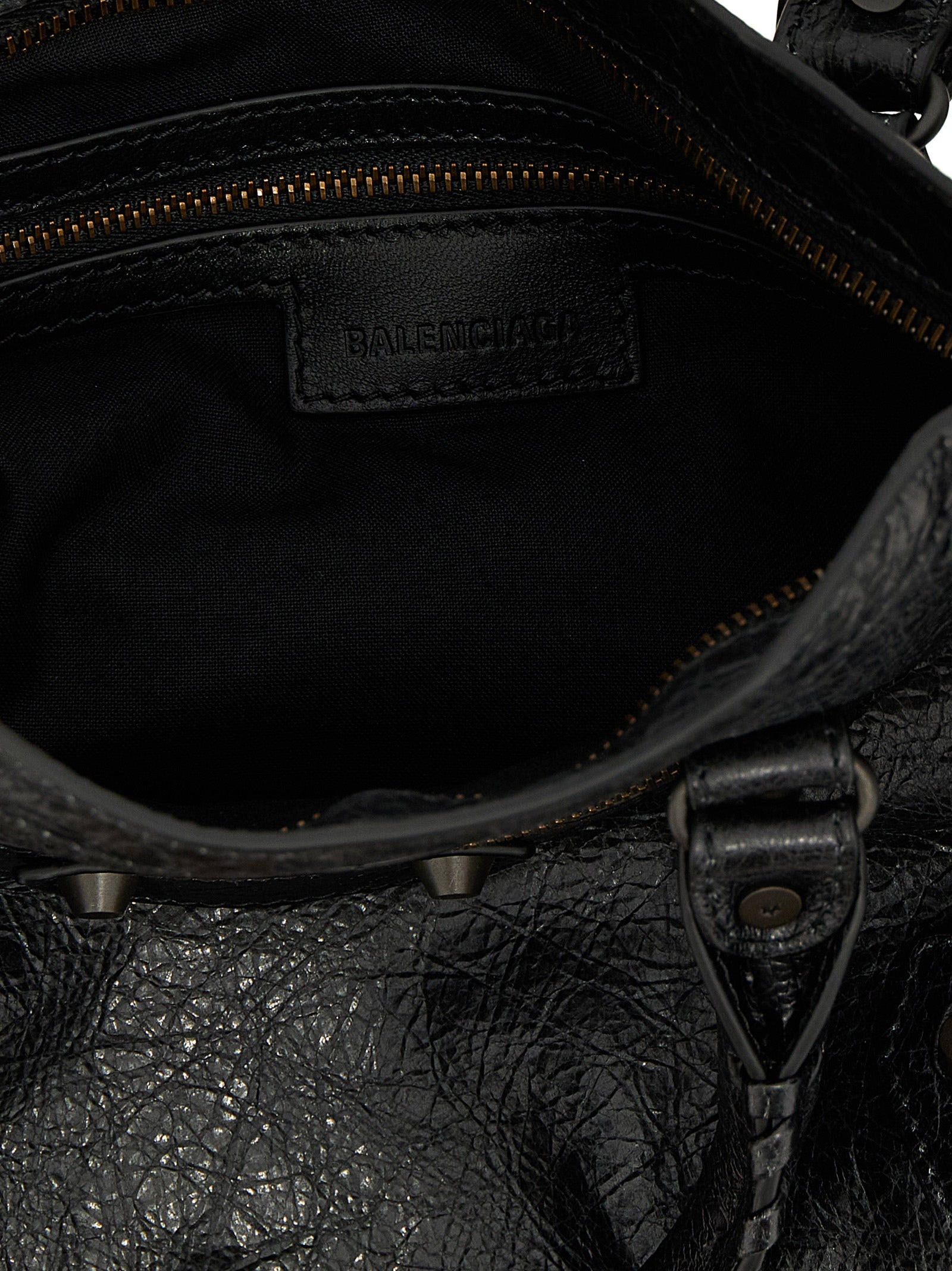 Black Lamb Leather Handbag