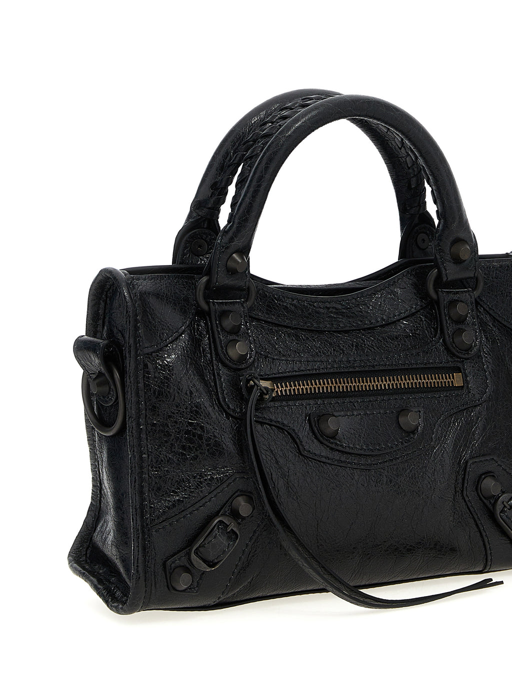 Black Lamb Leather Handbag