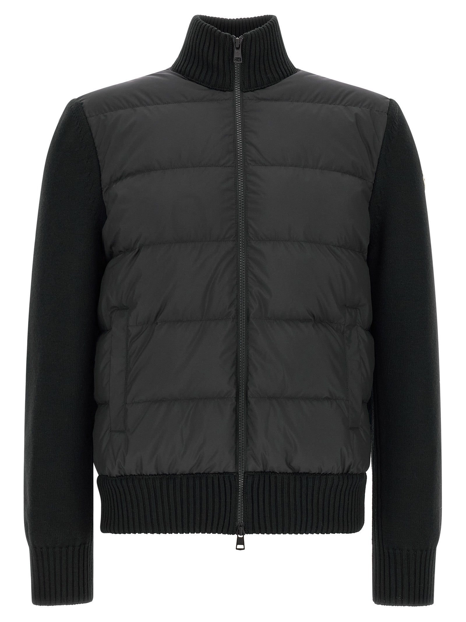 Black Polyester Cardigan