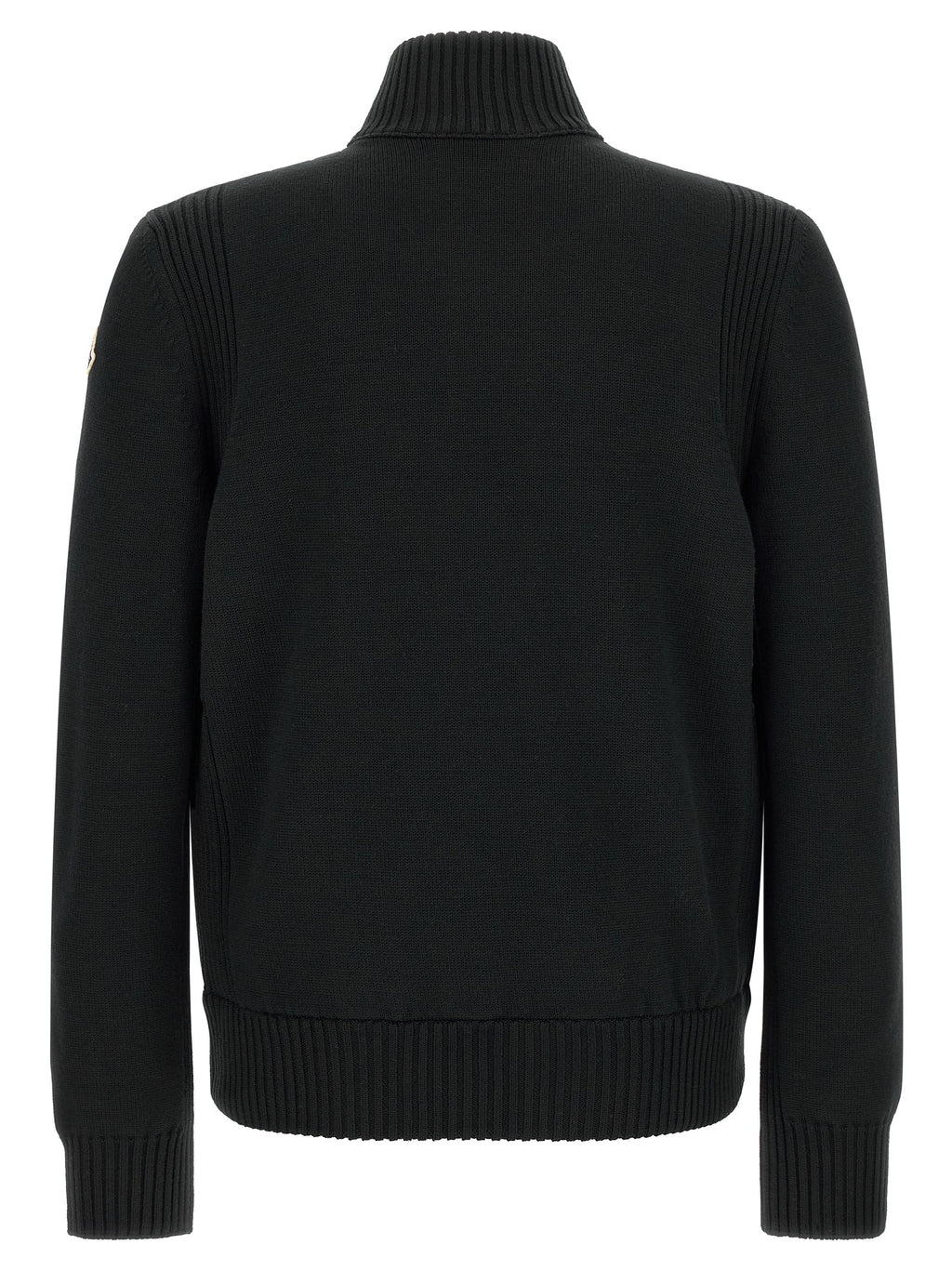Black Polyester Cardigan