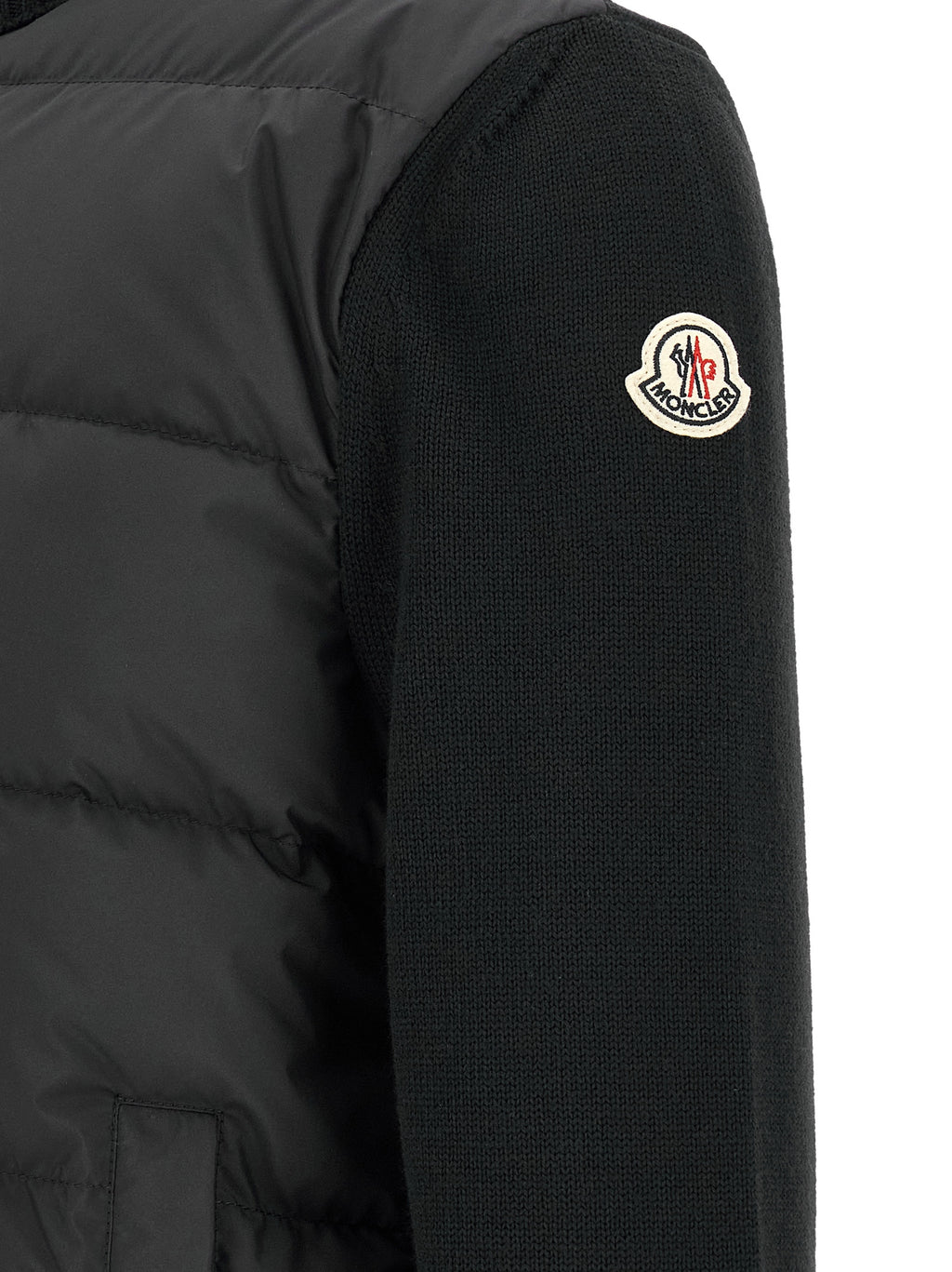 Black Polyester Cardigan
