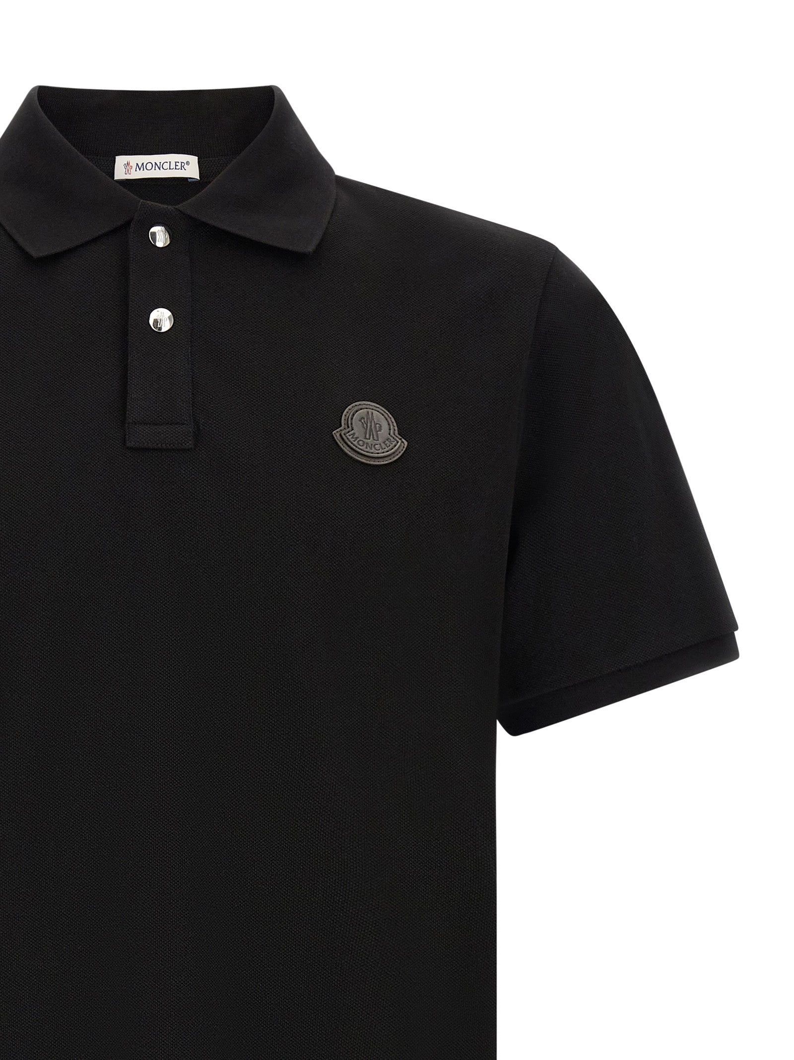 Black Leather Polo Shirt