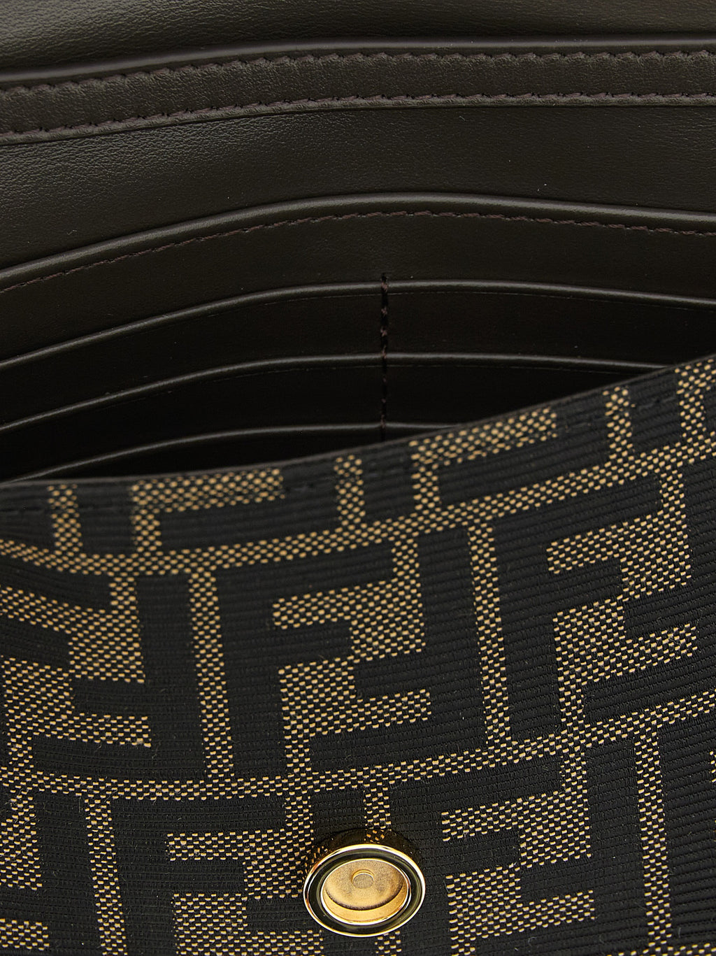 Brown Polyester Cardholder