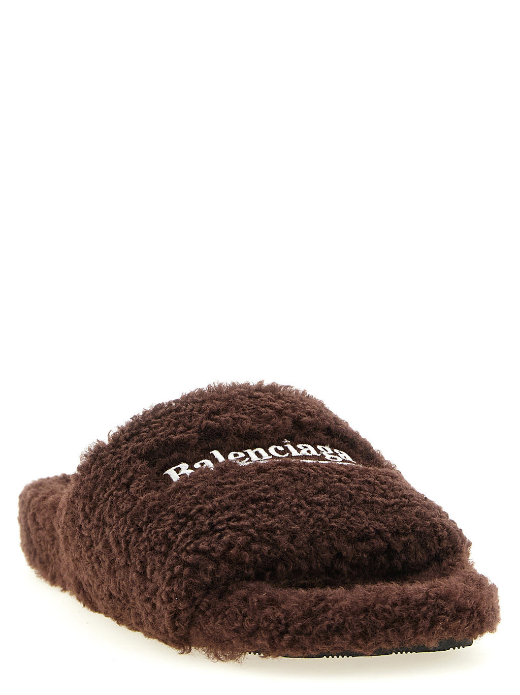 Brown Polyester Slides