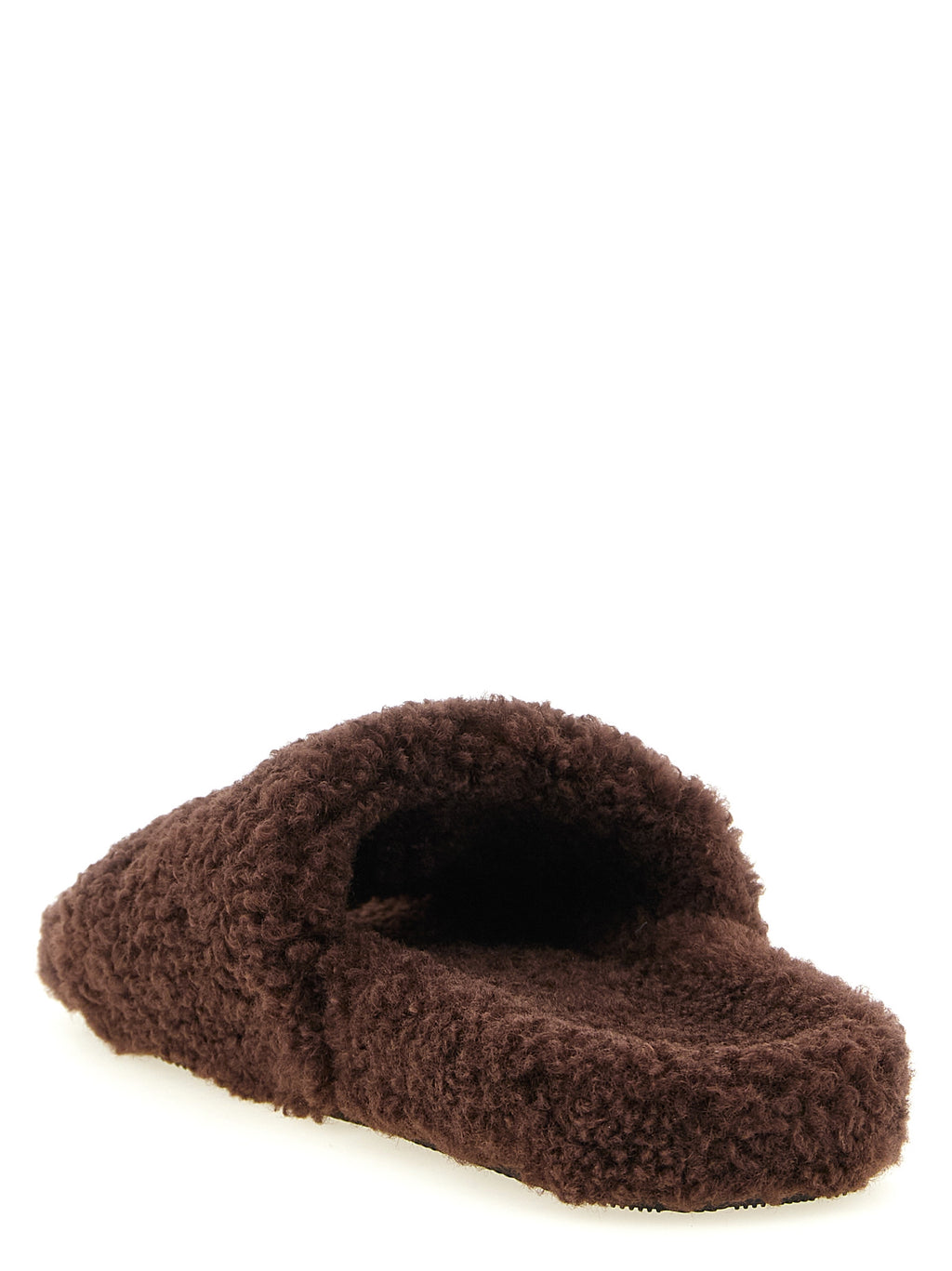 Brown Polyester Slides