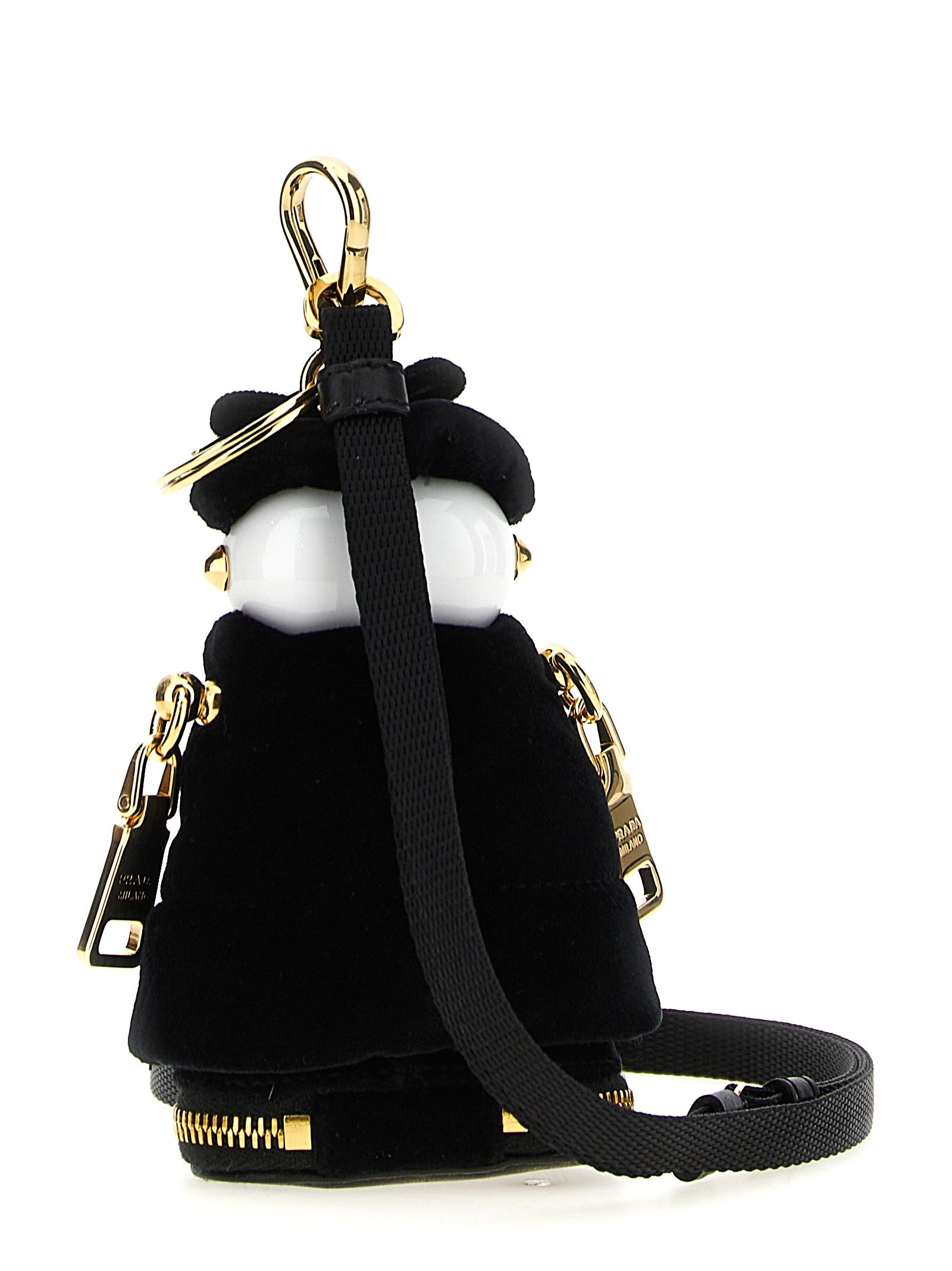 Black Stainless Steel Keychain