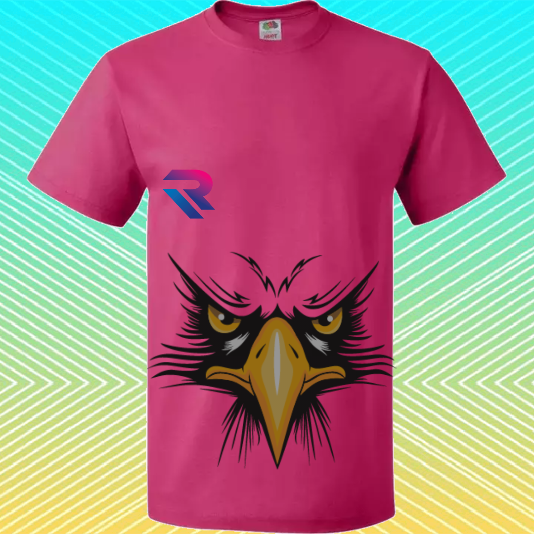 Premium Cyber Falcon" Graphic Tee – High-Vis Yellow.