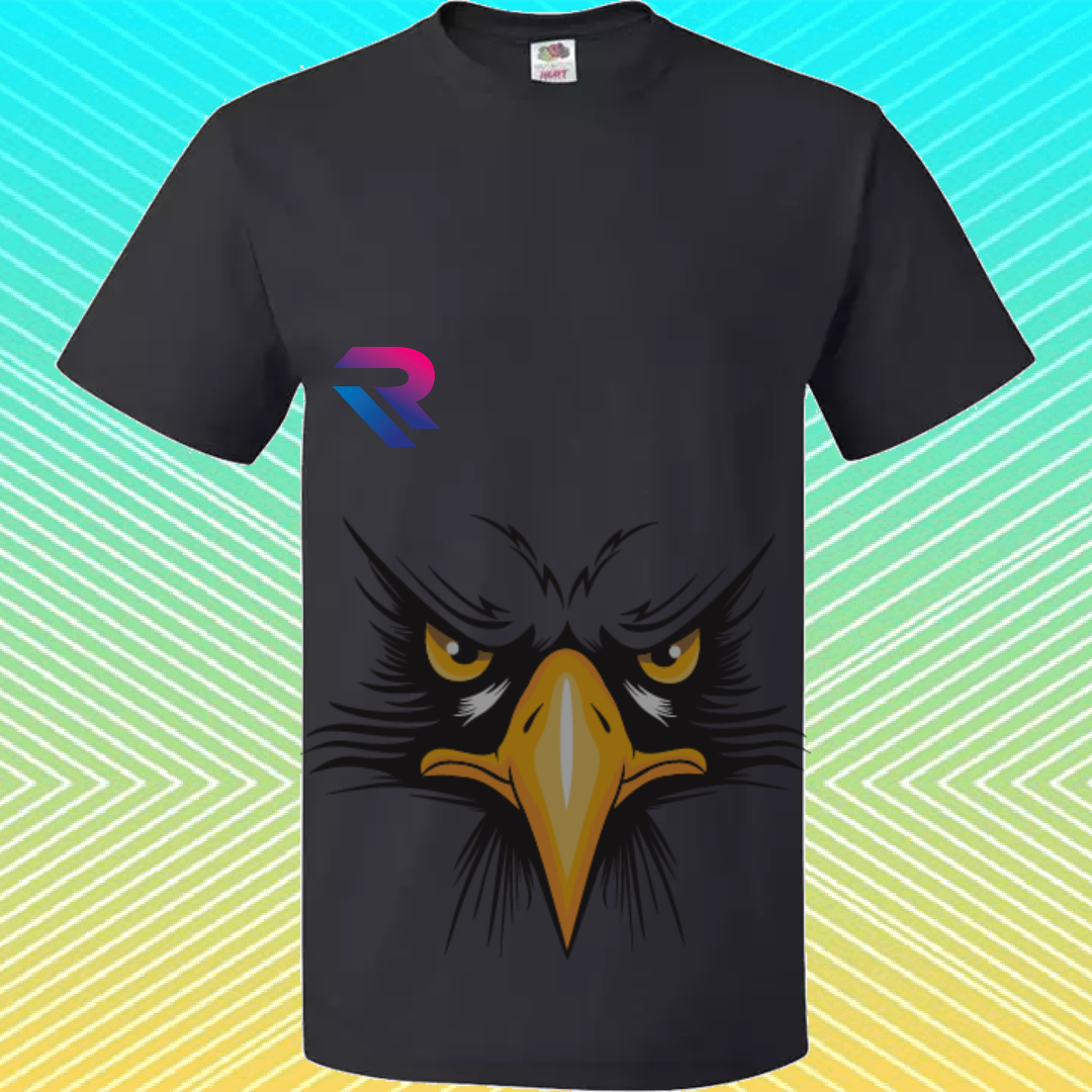 Premium Cyber Falcon" Graphic Tee – High-Vis Yellow.