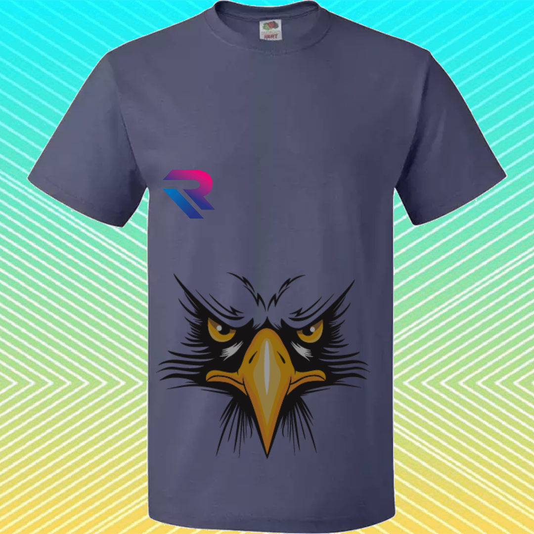Premium Cyber Falcon" Graphic Tee – High-Vis Yellow.