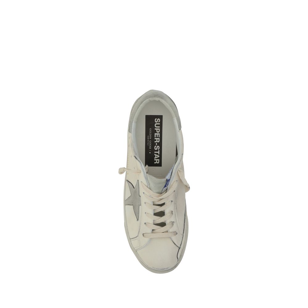 White Goatskin Sneakers