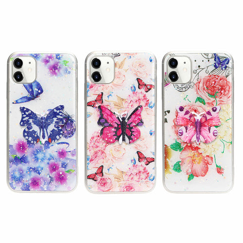 Pink Butterfly Designer iPhone 12 case